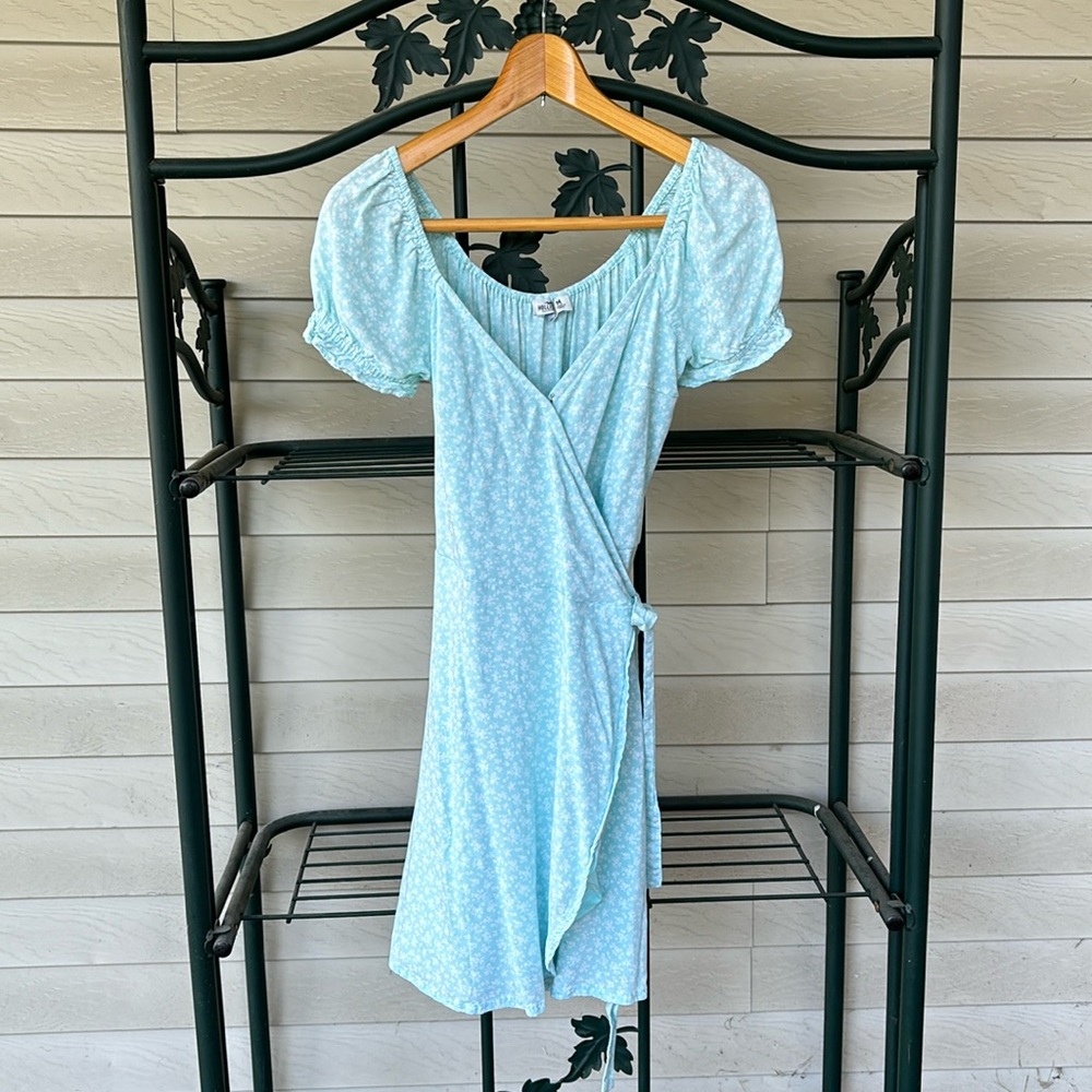Floral wrap dress